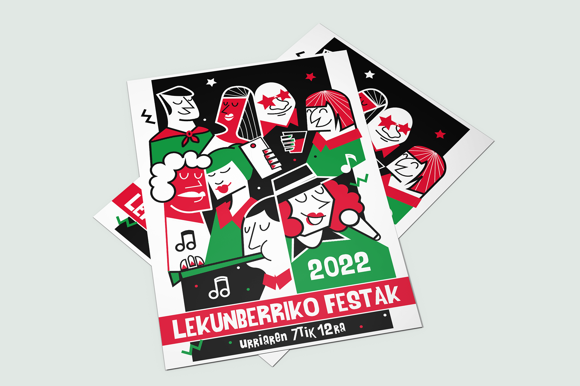 Cartel para Fiestas de Lekunberri, Navarra